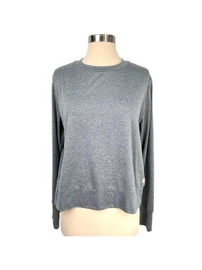 Vuori Heathered Slate Gray Long Sleeve Tee‎